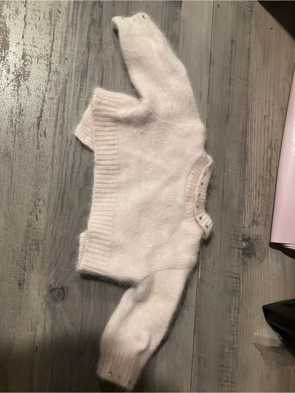 American Girl Soft Pink Knit Sweater and Sparkle Pink Skirt Set - Picture 6 of 6
